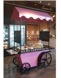 Chariot de vitrine rose pour un affichage pratique - Product Image 5