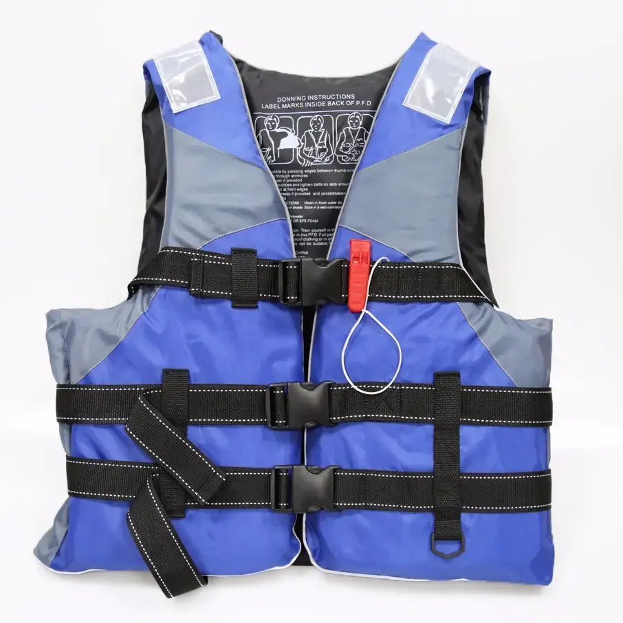 Sécurité Sports nautiques Protection Gilet de sauvetage Enfants Gilet de sauvetage avec sifflet Bandes réfléchissantes