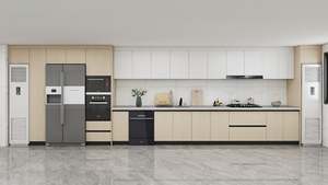 Gabinete de Cocina Moderno de HDF con Puerta Lacada y Características Impermeables de Granito, Estructura de Tablero de Melamina para Uso en Apartamentos - Product Image 6