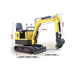 China Mini excavadora 1000kg pequeño sobre orugas cavando el precio de la máquina - Product Image 4