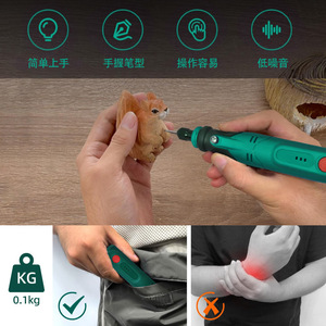 Mini Amoladora Eléctrica de 3.6V con Batería de Litio Recargable, Tres Velocidades, Kit de Herramientas para Tallar, Pulir y Lijar Madera - Product Image 3