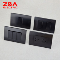 Interruptor de Pared Serie KD, Negro Mate Completo, Suministro de Fábrica, Interruptor Eléctrico para Luz, Interruptores para Casa, EE. UU.