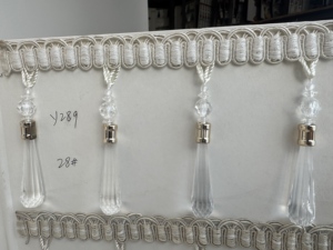 Perles acryliques Baxarama, garniture à franges perlées pour rideaux, tissus d'ameublement, vêtements, textiles de maison, décoration intérieure, modèle Zhejiang - Product Image 3