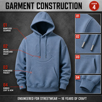 Sweat-shirt à capuche Cenloong personnalisé en relief 3D 400GSM, sweat-shirt pour homme, streetwear de haute qualité, unisexe