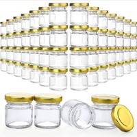 Bocaux de conservation cylindriques modernes en verre avec couvercle en fer blanc, scellés, pour emballage alimentaire, multi-capacités, cuissables à haute température