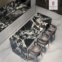 Dalles de pierre frittée de haute qualité, marbre artificiel moderne, 20 mm, pour revêtement mural extérieur et intérieur, idéal pour salles de bain et centres commerciaux