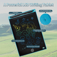 Tablette d'écriture LCD 8,5 pouces pour enfants, tableau de dessin électronique, bloc-notes d'écriture manuscrite, écran monochrome pour gribouillage et étude