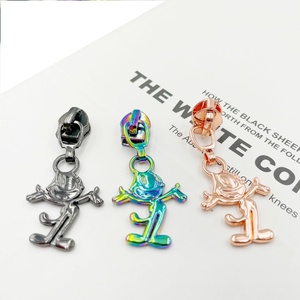 Custom Zipper Slider Hot Sale #5 Non Lock Nylon Zipper <b>Puller</b> for Garments and Schoolbags - Product Image 1