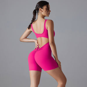 Groothandel Custom Logo Nieuwe Sexy Romper Outfits Fitness Workout Een Stuk Vrouwen Yoga Jumpsuit - Product Image 4