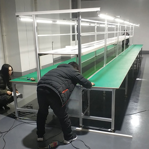 PVC Green Flat <strong>Belt</strong> <strong>Conveyor</strong> / Conveyer System for Industrial Assembly Production Line - Product Image 6