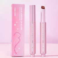 Huile à lèvres Aqua Mirror Glass Shine en stick solide, non collante, sans effet de tiraillement, pour usage quotidien, OEM ODM, marque privée