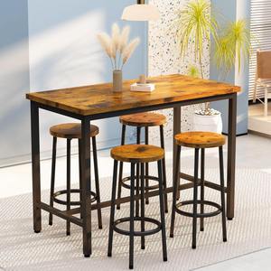 Nuevo Juego de Mesa y Sillas de Comedor Rectangular de Madera Maciza, Estilo Moderno y de Lujo, Muebles de Comedor de Alta Gama para el Hogar - Product Image 6