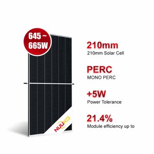 Módulo Solar Fotovoltaico Bifacial de Alta Calidad 645-665W, 645W 650W 655W 660W 665W, Doble Vidrio - Product Image 2