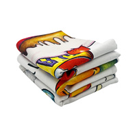 Serviette de cuisine en coton personnalisée, impression personnalisée par sublimation, serviettes de bar