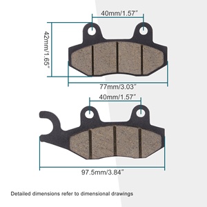 Pastiglie Freno Posteriori GOOFIT per ATV, Biciclette, Scooter, Ciclomotori, Motocross, Moto da Fuoristrada - Product Image 2
