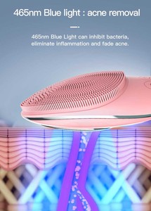 Escova Facial LED Inteligente-Terapia de Luz Amarela/Vermelha/Azul e Vibração Sônica, Suave para Pele Sensível - Product Image 4