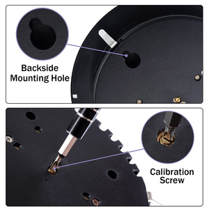 Instrument de mesure des intempéries de 5.1 "de diamètre 3 en 1 Station météo multifonction baromètre thermomètre hygromètre