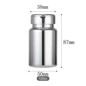 BPA miễn phí bao bì nhựa cấp thực phẩm 120cc Pet Dinh dưỡng bổ sung <span class=keywords><strong>Pill</strong></span> Capsule chai tablet với Flip Top - Product Image 6