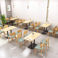 Prix d'usine – Ensemble de mobilier de restaurant moderne en bois avec table, chaises et banquette en mousse haute densité pour hôtels, cafés et salons de thé