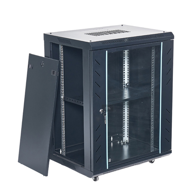 19 Inch Floor Standing Network Cabinet Server Rack 4U 6U 9U 12U SPCC Steel for Router Switch Vented Mesh Doors