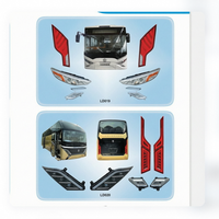 Kit d'éclairage universel pour autocars : Ensemble de phares et feux arrière pour Yutong, Kinglong, Higer, AsiaStar - Pièces de rechange