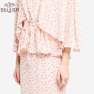 Dernier maillot de bain en coton pour femme musulmane, manches longues, en dentelle, décontracté - Product Image 2