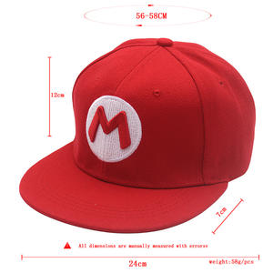 Vente en gros de casquette de <span class=keywords><strong>baseball</strong></span> <span class=keywords><strong>Mario</strong></span> sportive d'été à la mode imperméable velours décontracté dessin animé brodé lettre feuille léopard design incurvé - Product Image 6
