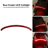 Feu arrière LED pour garde-boue arrière de moto, clignotant rouge, feu stop, feu de position pour Harley Softail Fat Bob FXFB FXFBS 2018 et plus tard