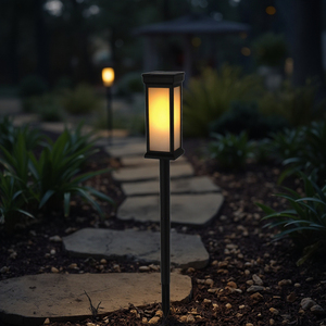 Sản phẩm mới <span class=keywords><strong>2025</strong></span> nhựa đen năng lượng mặt trời <span class=keywords><strong>Torch</strong></span> Vườn Cổ phần LED nhấp nháy ngọn lửa Pathway ánh sáng ngoài trời trang trí chiếu sáng - Product Image 5