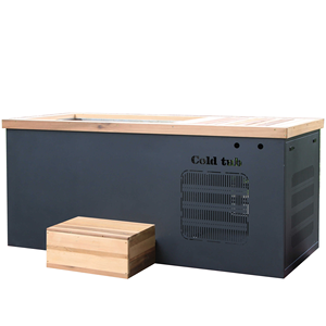 Bañera de hielo de inmersión fría de madera para exteriores ecológica con filtro enfriador para retiros de terapia natural y centros de biohacking - Product Image 1