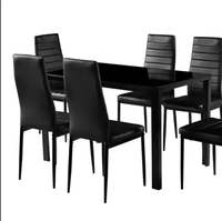 Ensemble de tables et chaises Table de salle à manger Table d'extérieur