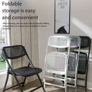 <span class=keywords><strong>Silla</strong></span> Plegable con Respaldo de Malla Transpirable, Asiento Portátil y Plegable para Eventos al Aire Libre, Bodas, Fiestas, Hogar, Oficina, Estudio, Comedor - Product Image 3