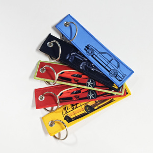 Design Wholesale Colorful Text Woven Creative Keychains and Creative Commemorative <b>Gifts</b> - Product Image 4