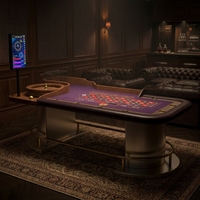 Table de Roulette Professionnelle de Luxe Moderne pour Casino avec Matériel en Mélamine et Disposition Personnalisée pour le Divertissement au Poker