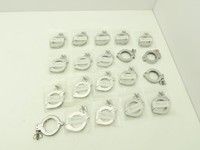 PLC Nor-Cal NW-40-CP Aluminum Wing Nut Clamp for DN 40 ISO-KF Flange Lot of 20 Warranty Product