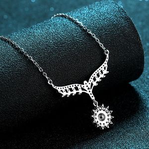 Vente en gros 925 Sterling Silver White Gold Plated Gra Certificate 0.5CT Moissanite Diamond Necklace Women Fine Jewelry - Product Image 5