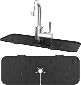 Tapis de <span class=keywords><strong>robinet</strong></span> en silicone en gros, tapis de drainage d'évier auto-drainant, qualité alimentaire, compatible <span class=keywords><strong>lave</strong></span>-<span class=keywords><strong>vaisselle</strong></span>, tapis de comptoir flexible, 2 couleurs - Product Image 6