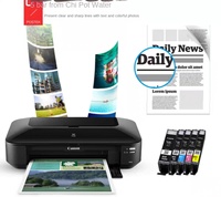 Printer Inkjet A3 IX6880 DTF dengan Wi-Fi, Tinta Dye 4 Warna untuk Desain Kue & Pencetakan Label, Tinta Pigmen untuk Film Medis