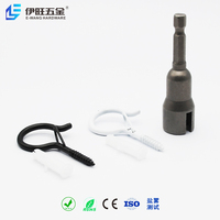 YIWANG Crochets de suspension noirs Q-Hanger à visser pour plafond et mur extérieur, pour lumières de Noël, plantes, sacs, carillons éoliens