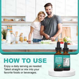 OEM Sea <span class=keywords><strong>Moss</strong></span> Drops <span class=keywords><strong>2</strong></span> Fo Zl, All-in-one suplemen untuk Max penyerapan & Lebih Baik kesehatan, suplemen dengan biji hitam minyak Ashwagandha - Product Image 2