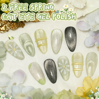 20 Warna 2 Gratis Spring Cat Eye Gel Polish Bebas TPO Bebas HEMA Pastel Magnetic Shimmer Gel untuk Seni Kuku Salon Alami