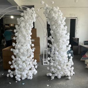 M-HOA051 Vente en gros d'arche de fleurs artificielles en soie rose pour mariage, décoration d'arche de fleurs de luxe pour décoration de mariage - Product Image 3