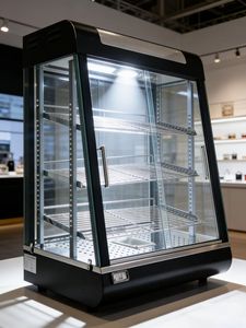 Vitrina de Vidrio Curvo con Calefacción, Capacidad de 150L, Calefacción por Convección, Rango de Temperatura de 85-100°C, Ahorro de Energía A++, para Catering - Product Image 6