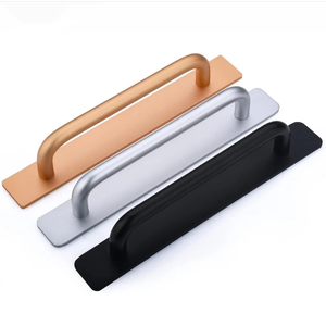 Pabrik langsung aluminium Aloi permukaan dipasang pegangan Modern sederhana permukaan dipasang kabinet laci lemari pegangan pintu - Product Image 5