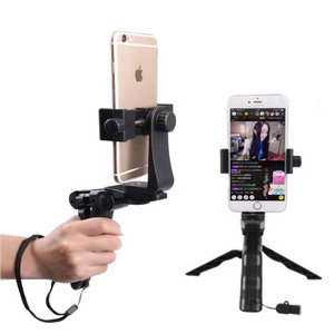 Empuñadura de pistola portátil 2 en 1 <span class=keywords><strong>Mini</strong></span> trípode 360 Clip giratorio Marco DE MESA DE TELÉFONO MÓVIL Mango giratorio Accesorios de estudio fotográfico - Product Image 5