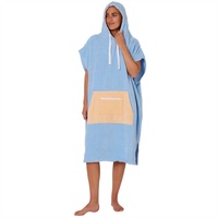 Commerce de gros personnalisé pour enfants adultes Beach Surf Swim Plongée Poncho à capuchon Serviette à langer