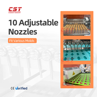 Machine automatique de fabrication de gommes de suppléments vitaminiques CST, en acier inoxydable SUS304, avec déposeur contrôlé par PLC, certifiée CE FDA, pour usine.