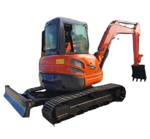 Alta calidad de segunda mano Kubota KX155 KX135 5ton Crawler Mini excavadora con pluma oscilante Yanmar Motor 6ton Peso operativo en venta - Product Image 1