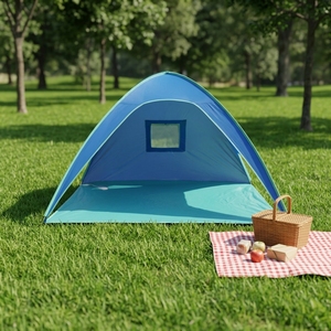Tente de plage en promotion, abri solaire, auvent de plage pour le <span class=keywords><strong>camping</strong></span> en plein air, le sport et les pique-niques - Product Image 6