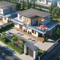 Panneau de contrôle intelligent avec onduleur AC Villa préfabriquée intelligente dans un design pratique et moderne